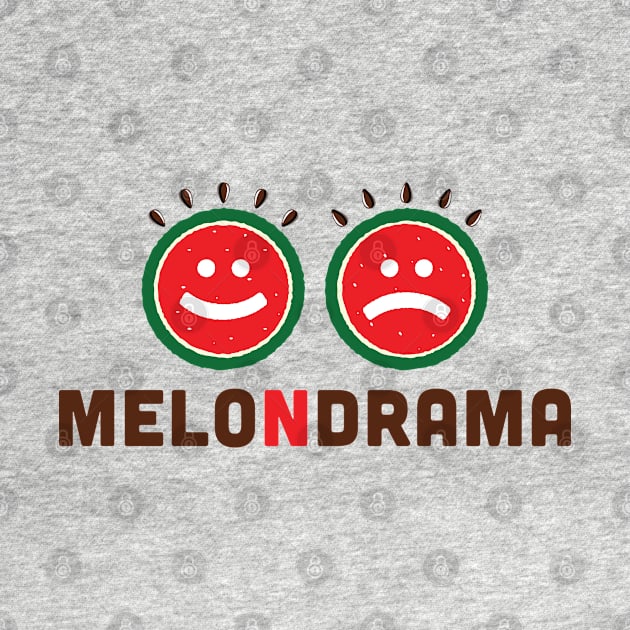 The Best Summer Collection with Funny Melodrama Expression with Drama Faces in the Shape of Watermelon. by GeeTee